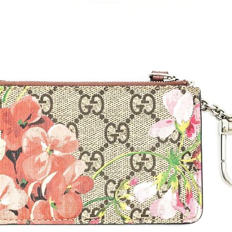 gucci blue blooms pouch|Gucci blooms key pouch.